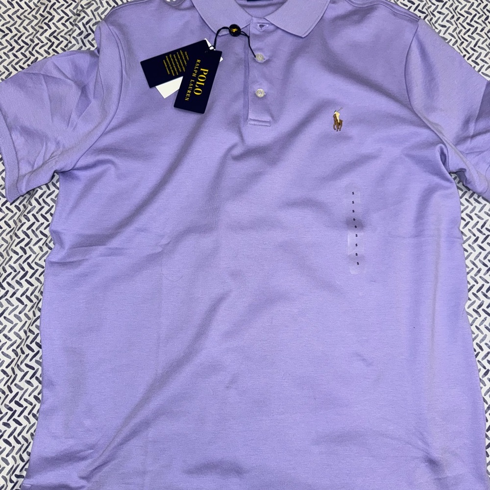 Polo by Ralph Lauren Men's Purple Polo Shirt
